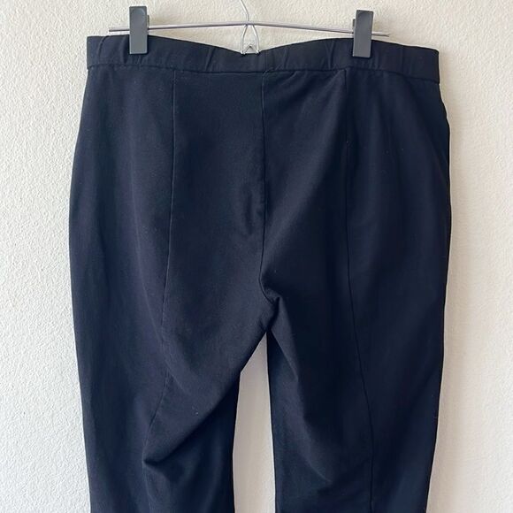 Eileen Fisher Black Back Ankle Zip Trouser Pants - Picture 5 of 8